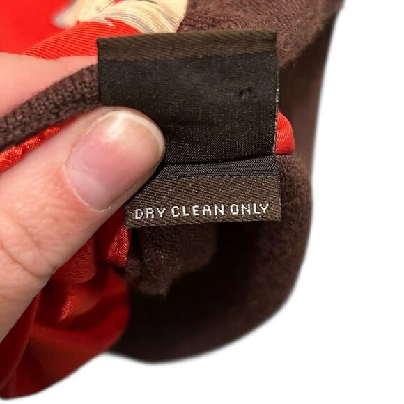 J. McLaughlin Brown Red Equine Print Button Up Long Sleeve Cardigan Womens XS - Picture 5 of 6